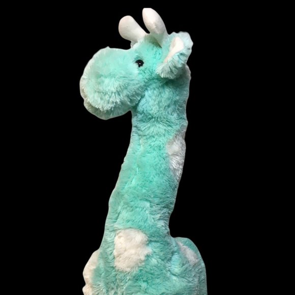 RARE Baby Boyd's Plush Melody Giraffe Music Hush Little Baby Blue Turquoise 22